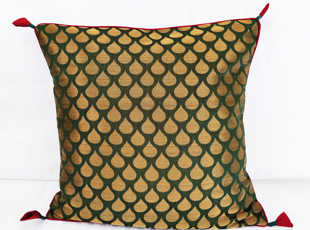 Brocade Chanderi Cushion Cover