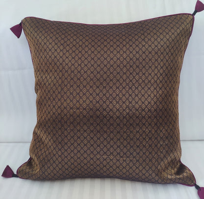 Brocade Chanderi Cushion Cover